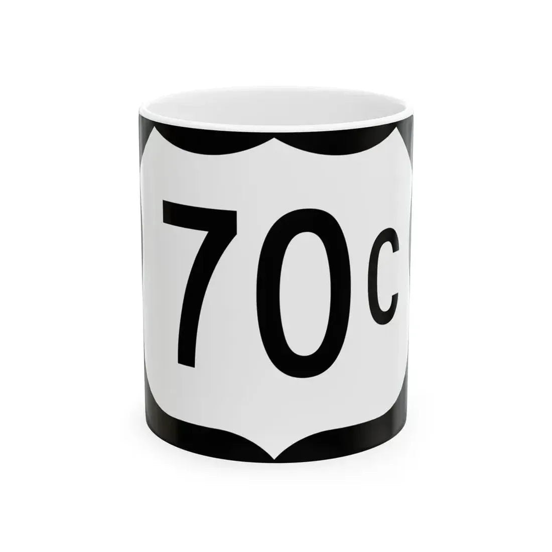 US 70C (Arkansas) (Road Sign) White Coffee Mug 11oz - Go Mug Yourself