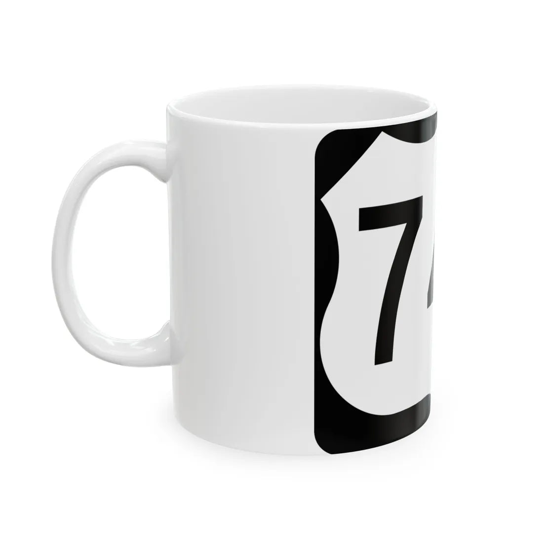 US 74A (North Carolina) (Road Sign) White Coffee Mug - Go Mug Yourself
