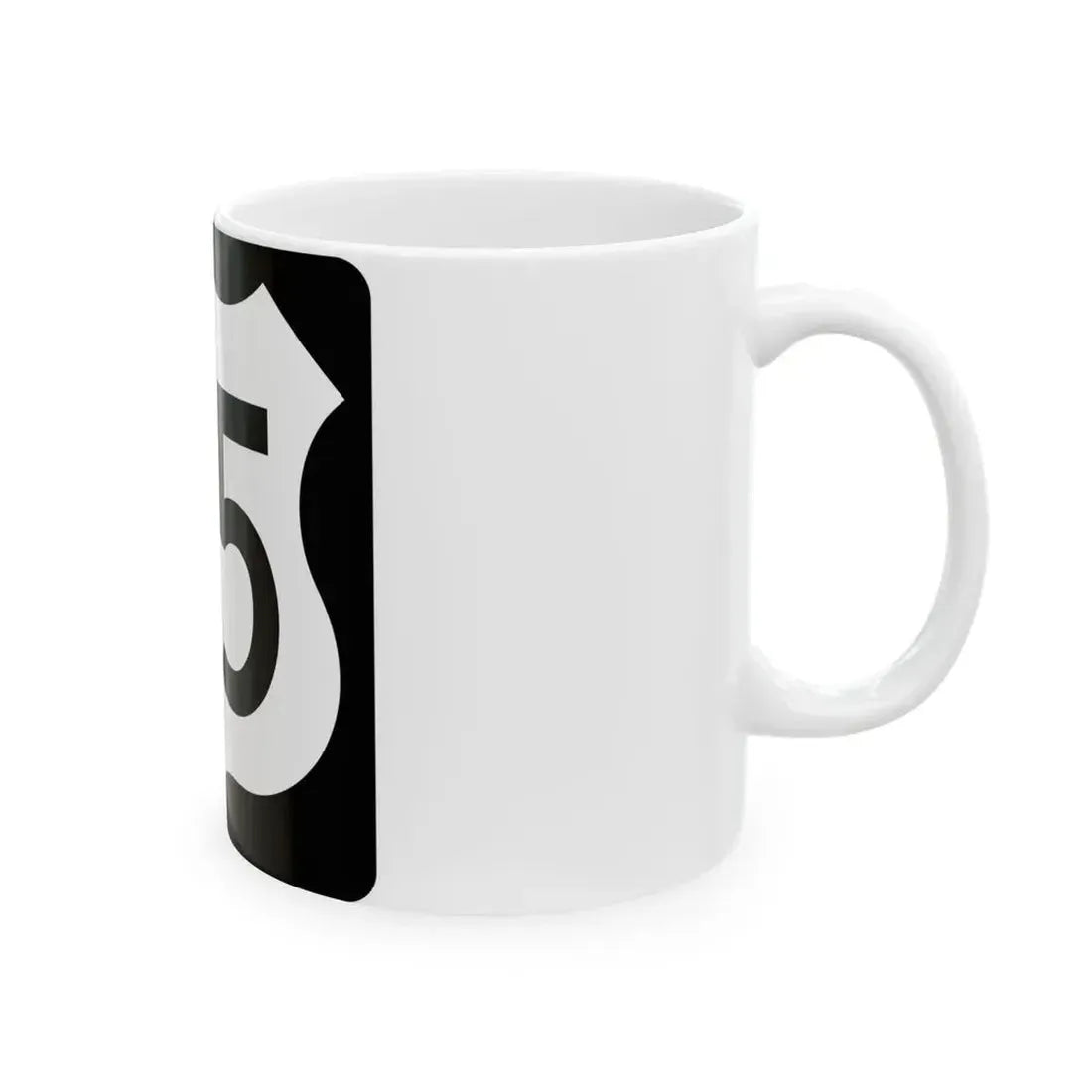 US 75 IA (Iowa) (Road Sign) White Coffee Mug - Go Mug Yourself
