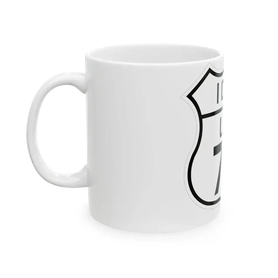 US 75 Iowa 1926 (Iowa) (Road Sign) White Coffee Mug - Go Mug Yourself