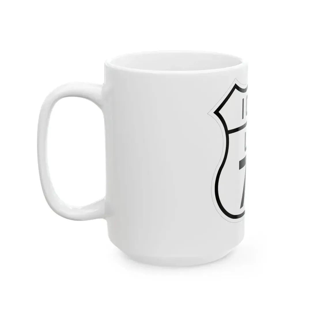 US 75 Iowa 1926 (Iowa) (Road Sign) White Coffee Mug - Go Mug Yourself
