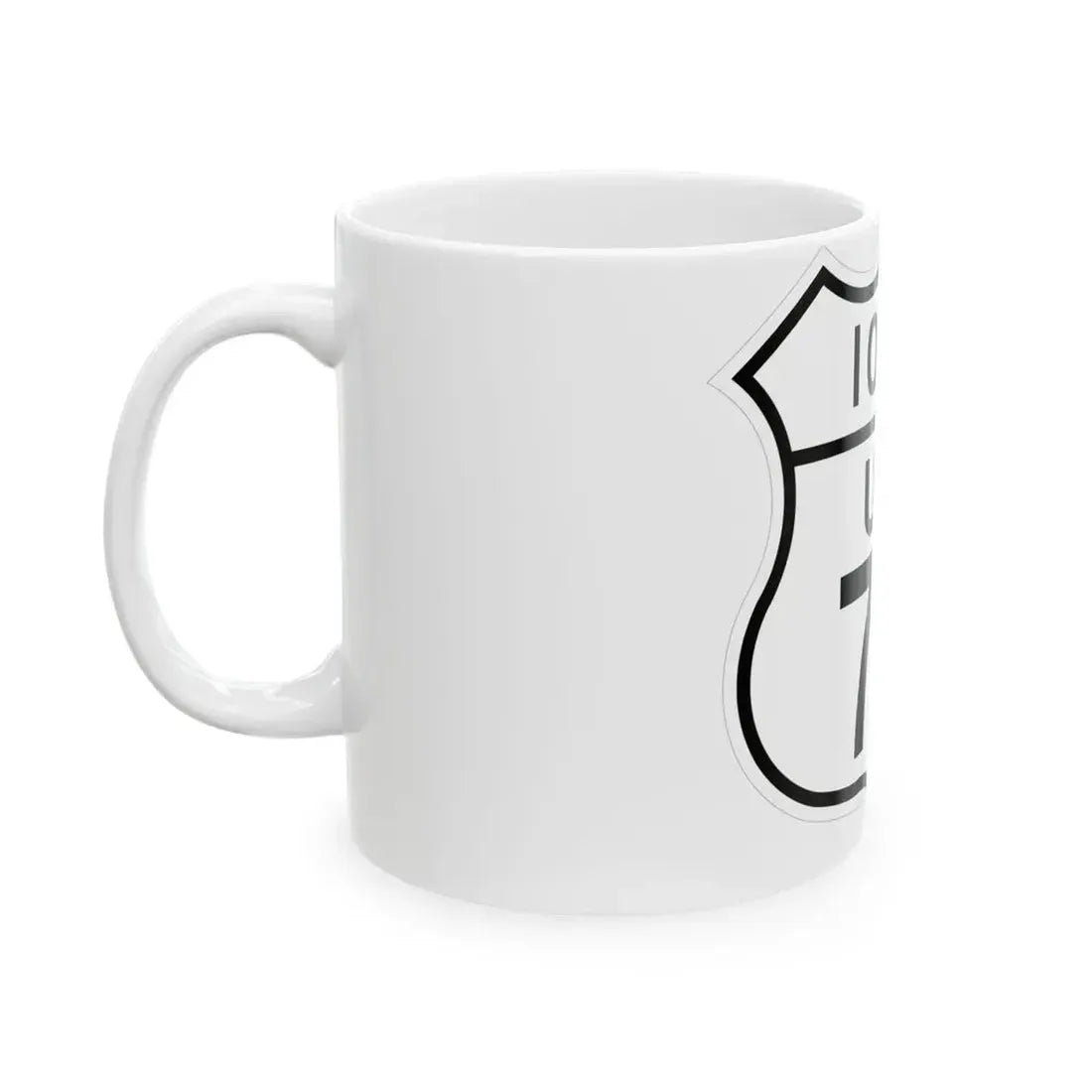 US 75 Iowa 1948 (Iowa) (Road Sign) White Coffee Mug - Go Mug Yourself