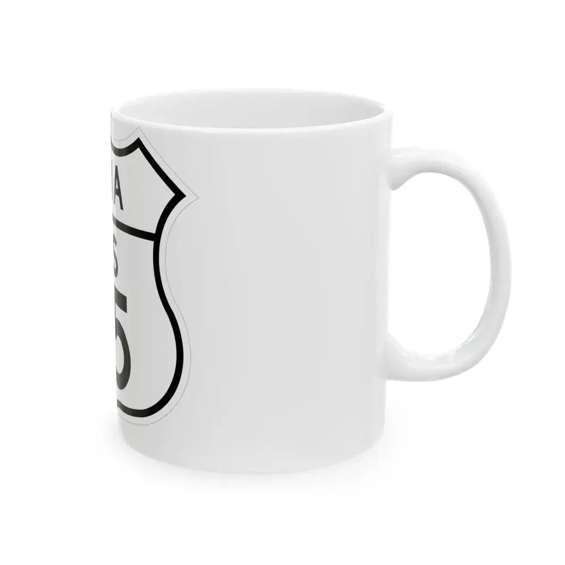 US 75 Iowa 1948 (Iowa) (Road Sign) White Coffee Mug - Go Mug Yourself