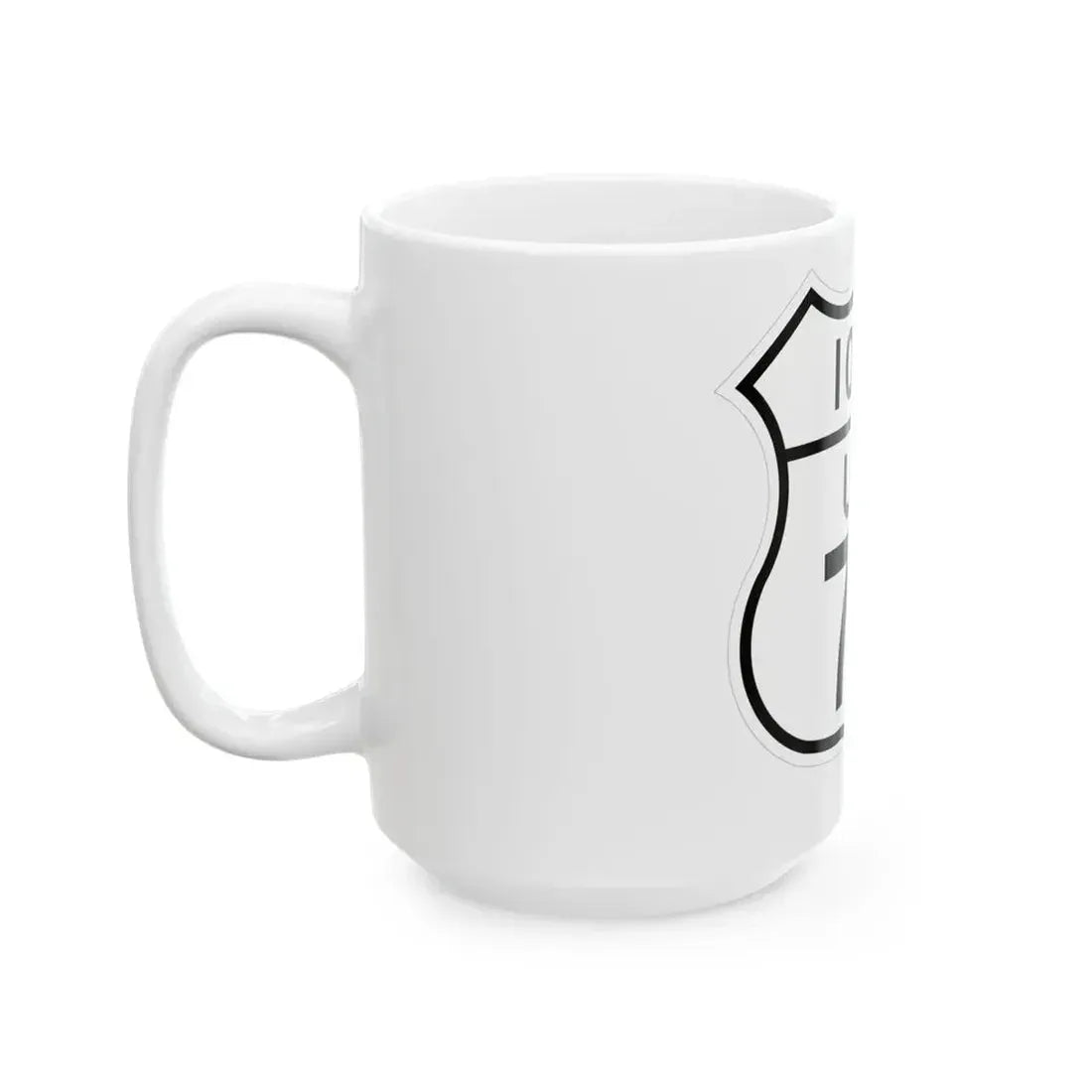 US 75 Iowa 1948 (Iowa) (Road Sign) White Coffee Mug - Go Mug Yourself