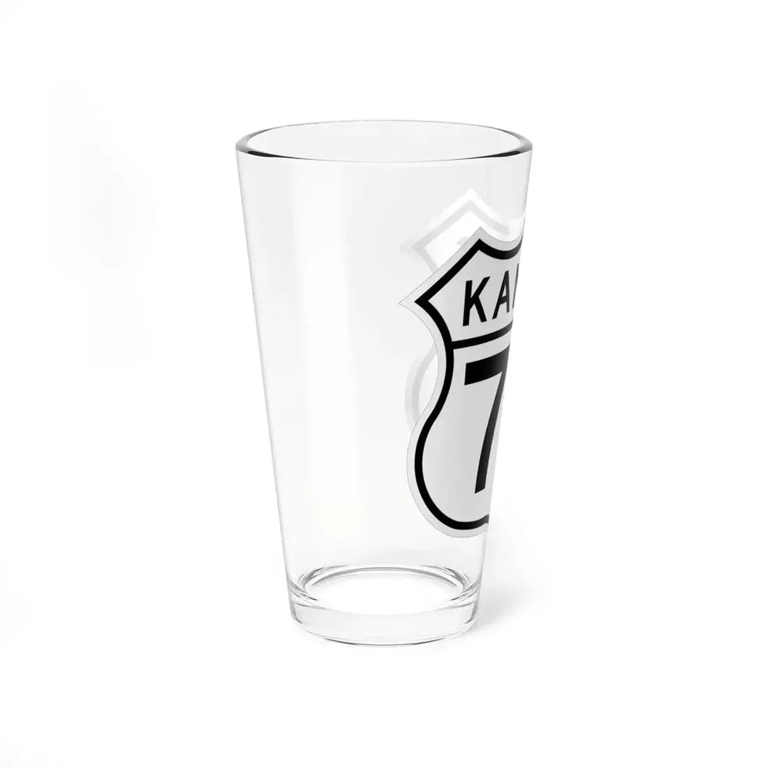 US 75 Kansas 1962 (Kansas) (Road Sign) Pint Glss 16oz - Go Mug Yourself