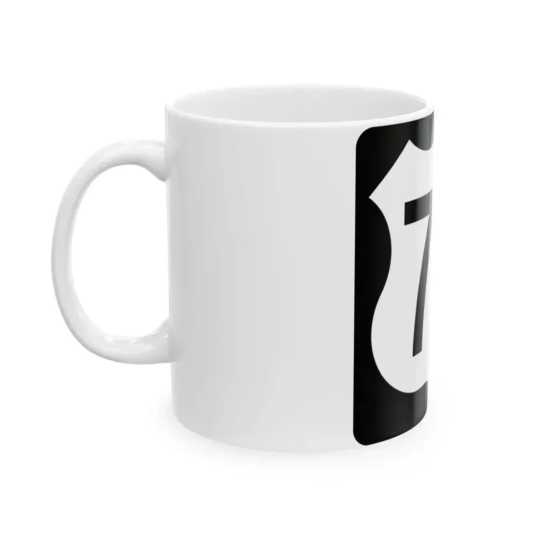 US 77 IA (Iowa) (Road Sign) White Coffee Mug - Go Mug Yourself