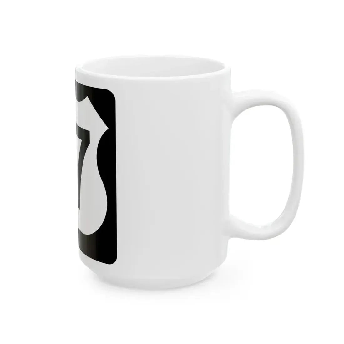 US 77 IA (Iowa) (Road Sign) White Coffee Mug - Go Mug Yourself