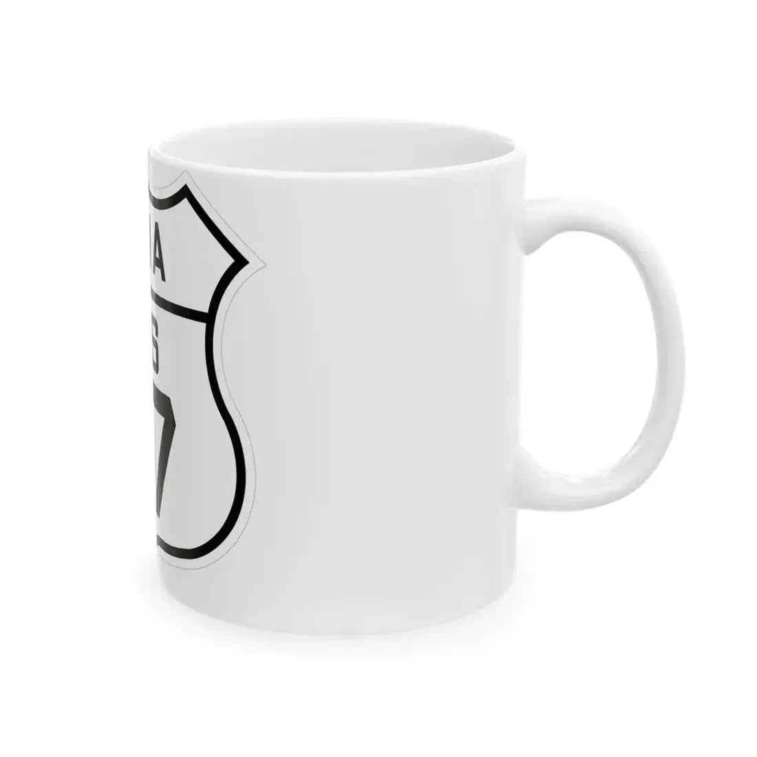 US 77 Iowa 1926 (Iowa) (Road Sign) White Coffee Mug - Go Mug Yourself