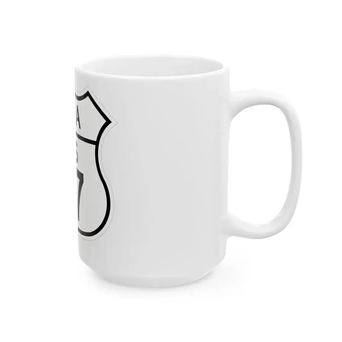 US 77 Iowa 1948 (Iowa) (Road Sign) White Coffee Mug - Go Mug Yourself