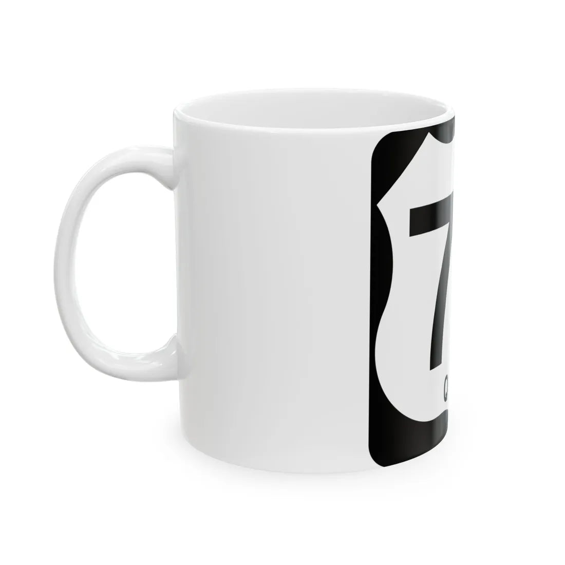 US 77-Q (Texas) (Road Sign) White Coffee Mug - Go Mug Yourself