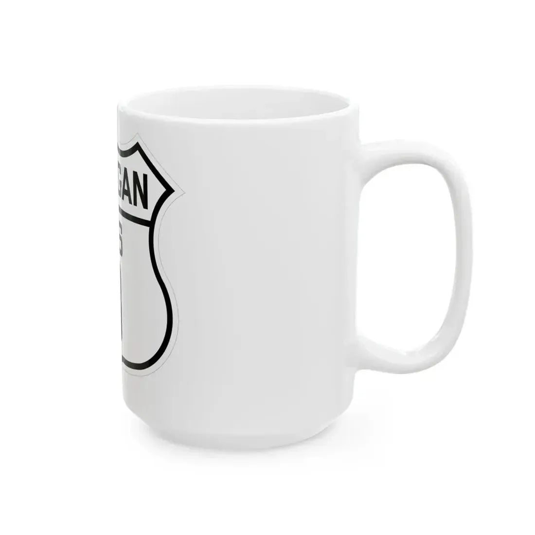 US 8 Michigan 1926 (Michigan) (Road Sign) White Coffee Mug - Go Mug Yourself