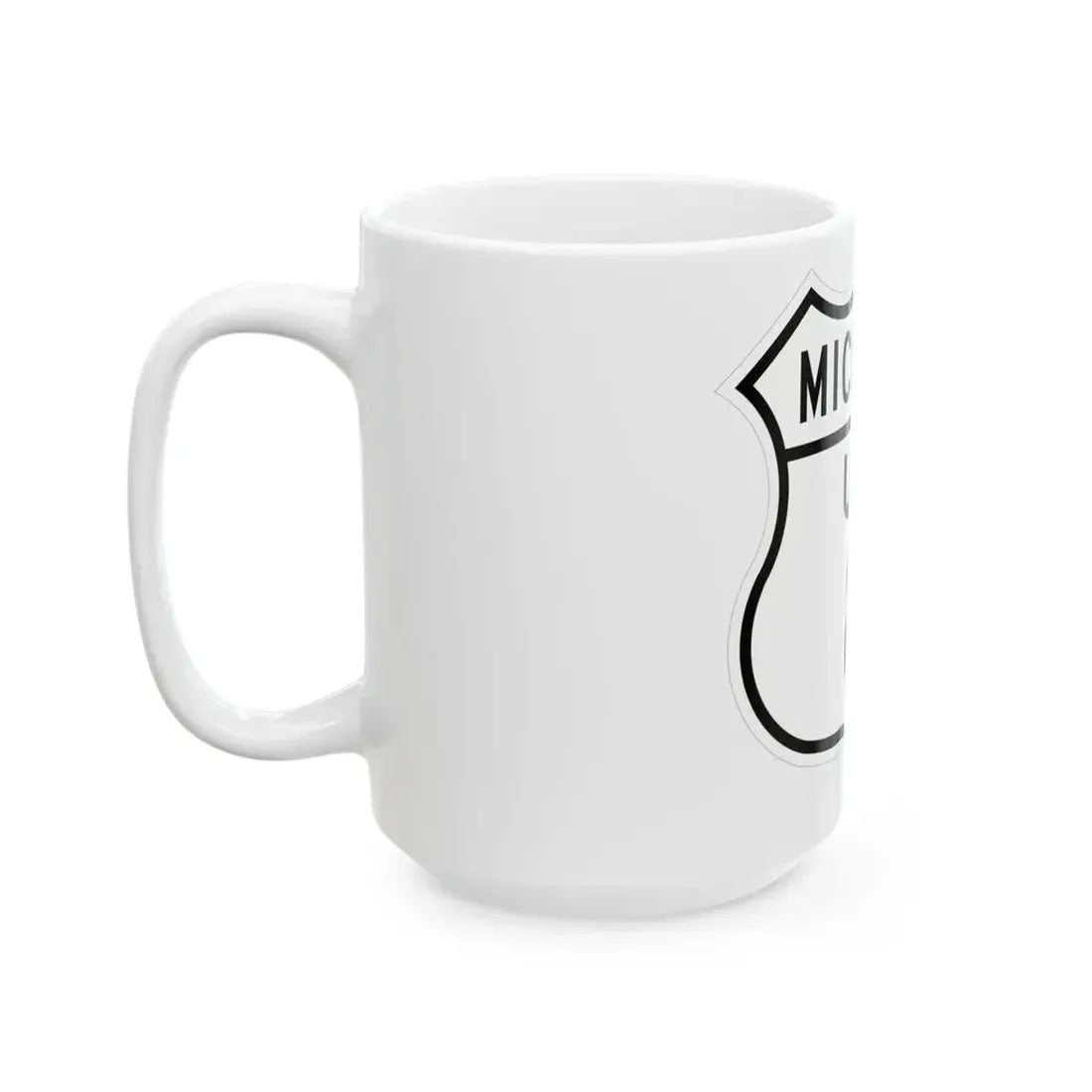 US 8 Michigan 1948 (Michigan) (Road Sign) White Coffee Mug - Go Mug Yourself