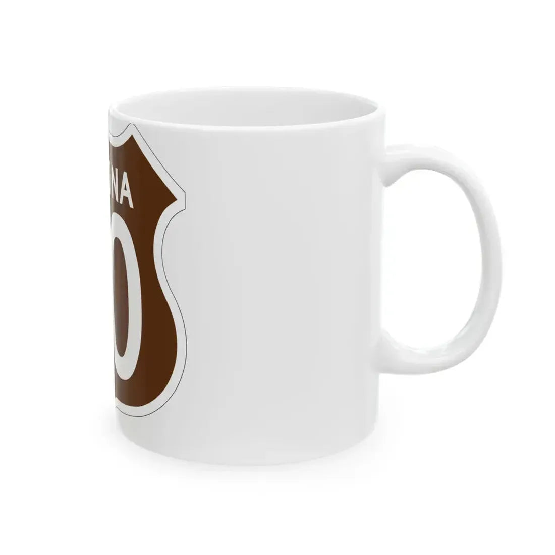 US 80 Arizona 1956 East (Arizona) (Road Sign) White Coffee Mug - Go Mug Yourself