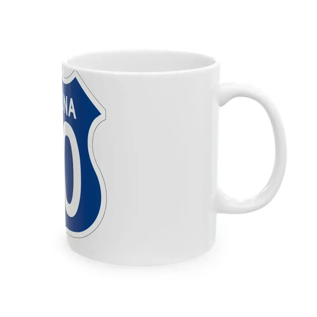 US 80 Arizona 1956 West (Arizona) (Road Sign) White Coffee Mug - Go Mug Yourself