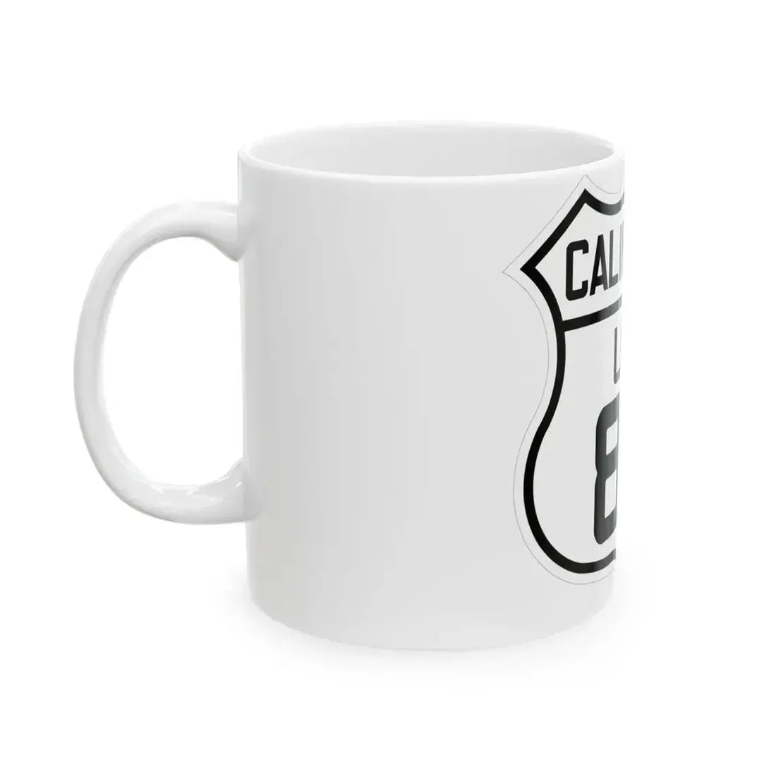 US 80 California 1926 (California) (Road Sign) White Coffee Mug - Go Mug Yourself
