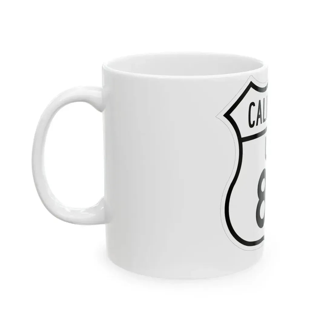 US 80 California 1948 (California) (Road Sign) White Coffee Mug - Go Mug Yourself