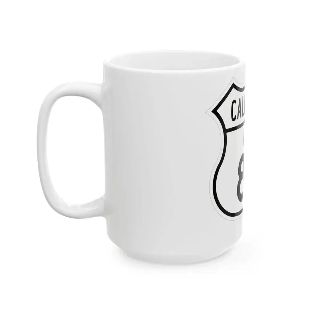 US 80 California 1948 (California) (Road Sign) White Coffee Mug - Go Mug Yourself