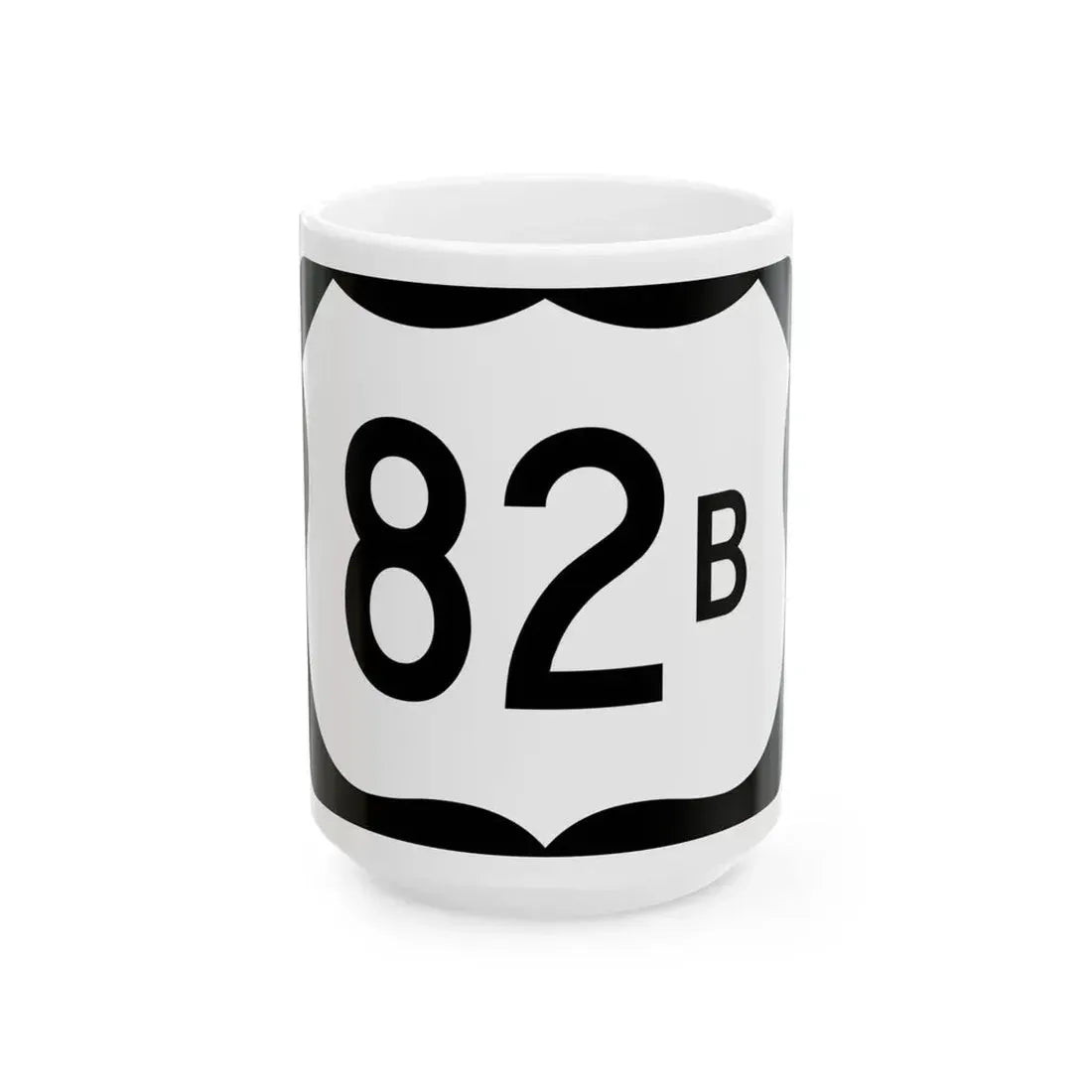 US 82B (Arkansas) (Road Sign) White Coffee Mug 15oz - Go Mug Yourself