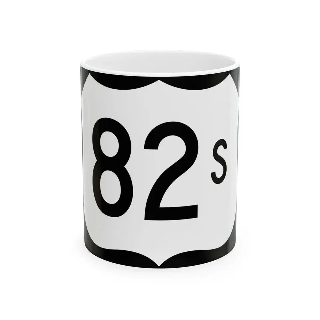 US 82S (Arkansas) (Road Sign) White Coffee Mug 11oz - Go Mug Yourself