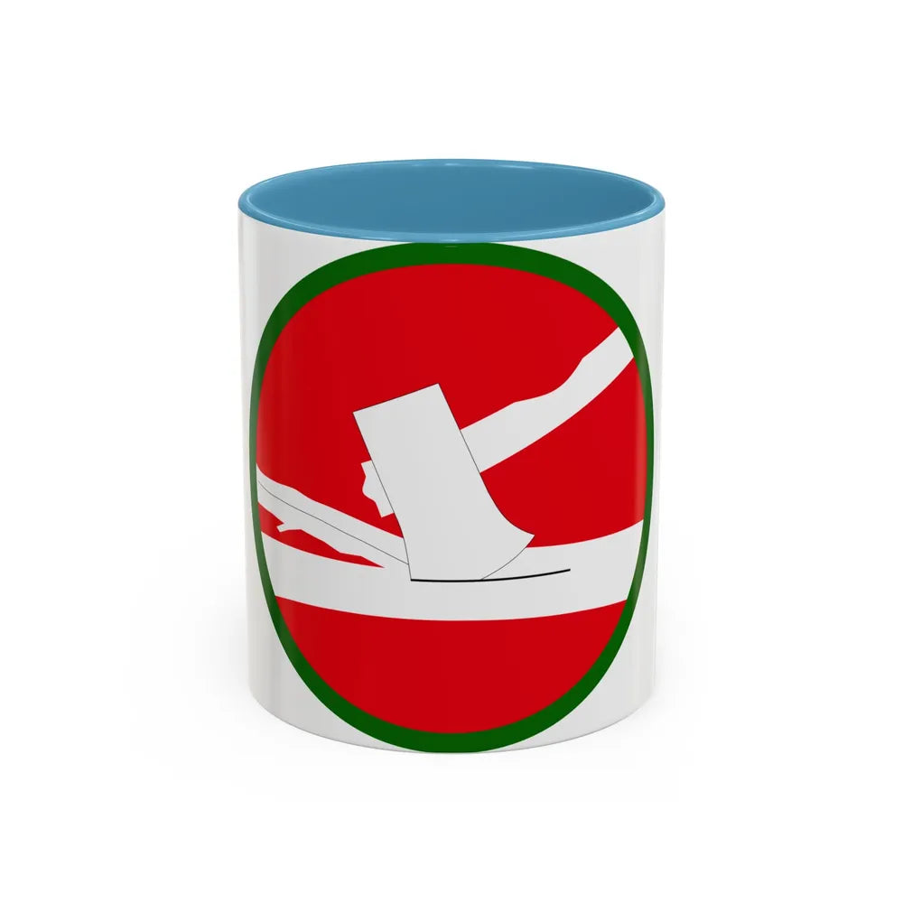 US 84th Infantry Division (U.S. Army) Accent Coffee Mug 11oz Light Blue - Go Mug Yourself