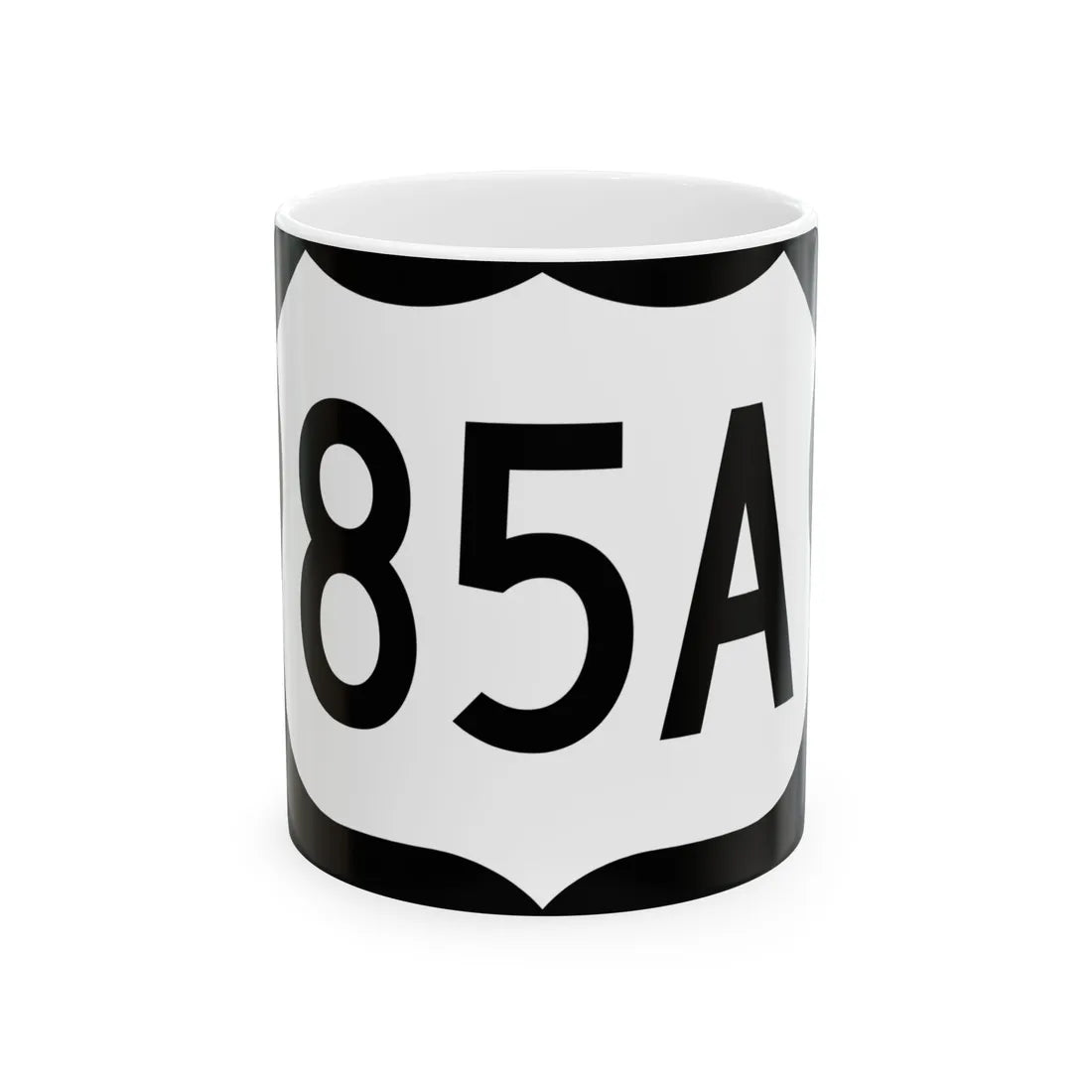 US 85A (South Dakota) (Road Sign) White Coffee Mug 11oz - Go Mug Yourself