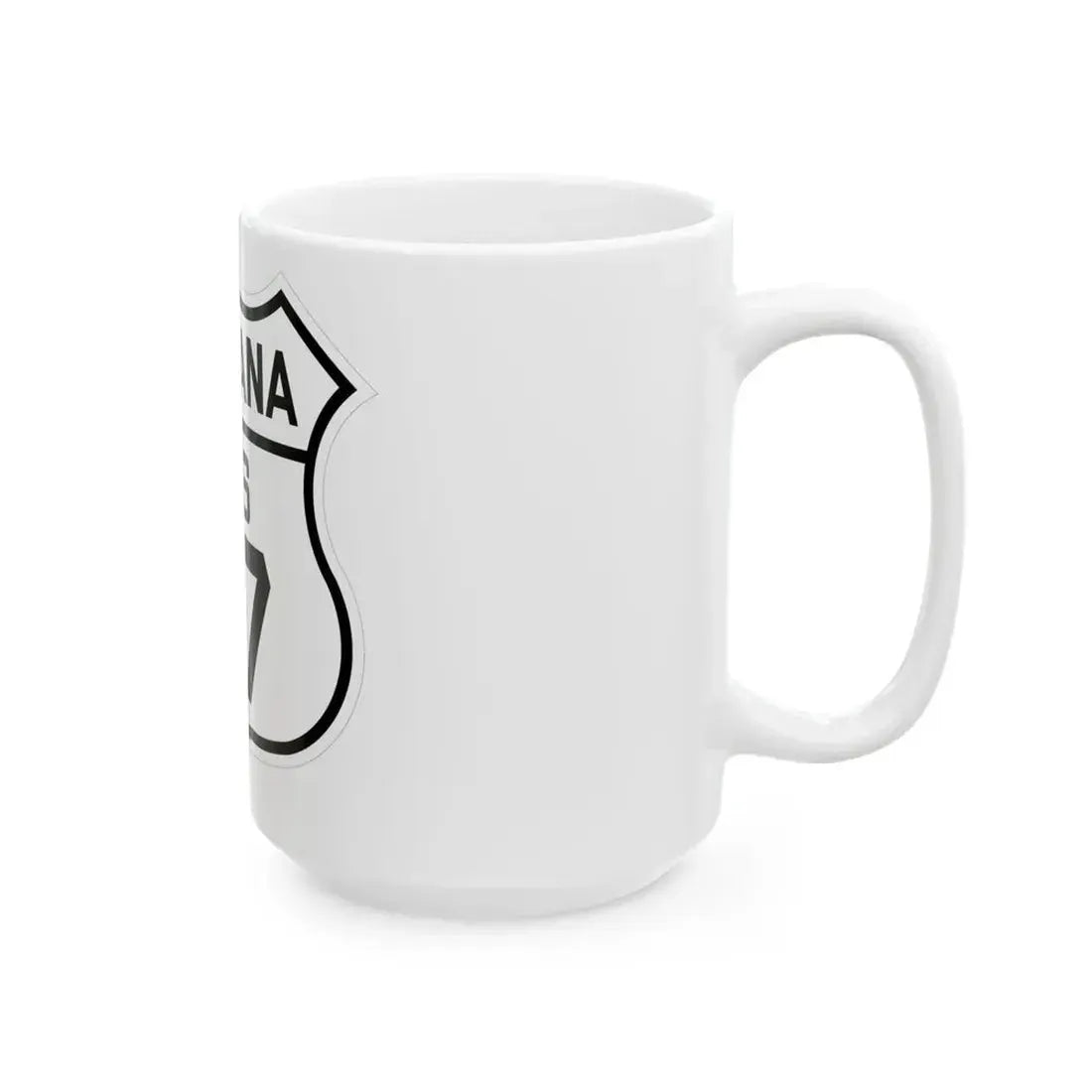 US 87 Montana 1926 (Montana) (Road Sign) White Coffee Mug - Go Mug Yourself