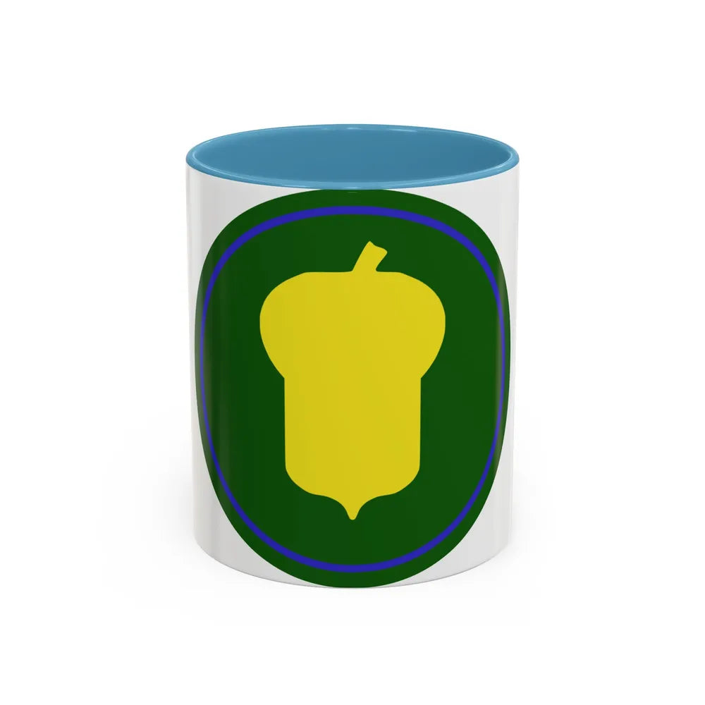 US 87th Infantry Division (U.S. Army) Accent Coffee Mug 11oz Light Blue - Go Mug Yourself