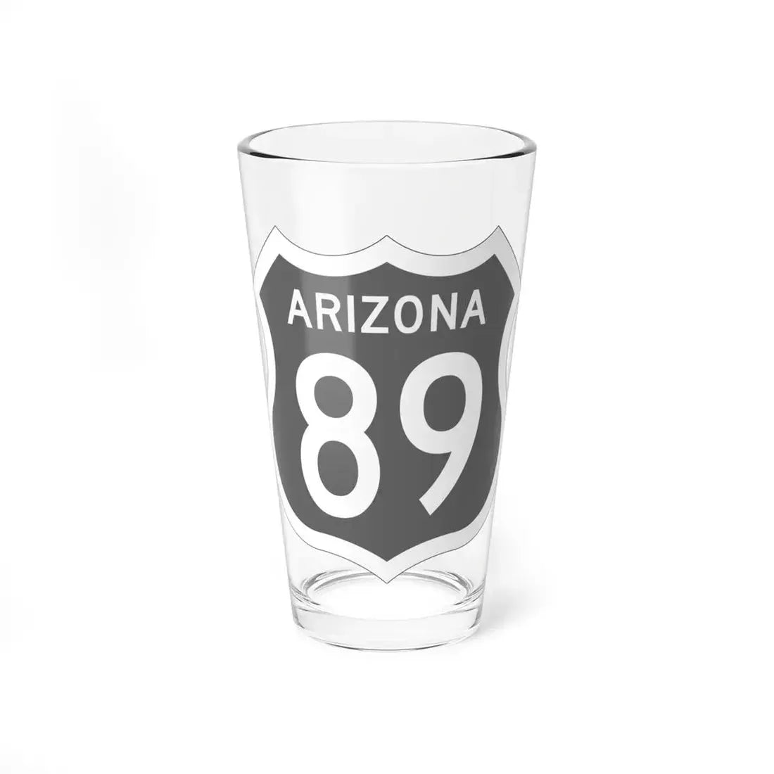 US 89 Arizona 1956 (Arizona) (Road Sign) Pint Glss 16oz 16oz - Go Mug Yourself