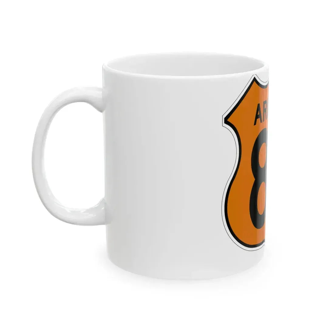 US 89 Arizona 1956 North (Arizona) (Road Sign) White Coffee Mug - Go Mug Yourself
