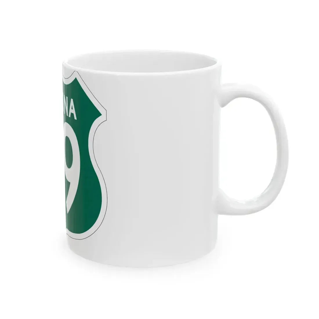 US 89 Arizona 1956 South (Arizona) (Road Sign) White Coffee Mug - Go Mug Yourself