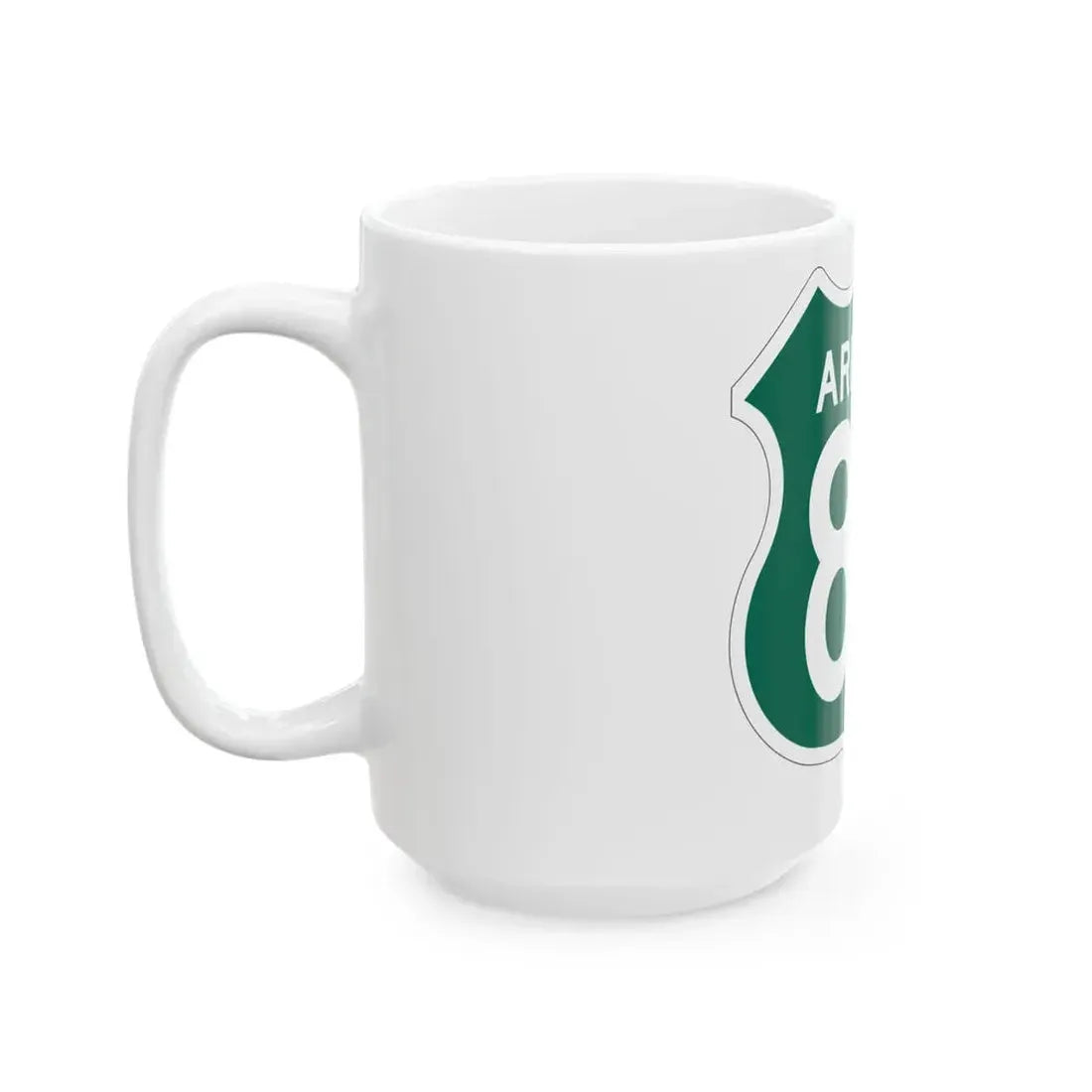 US 89 Arizona 1956 South (Arizona) (Road Sign) White Coffee Mug - Go Mug Yourself
