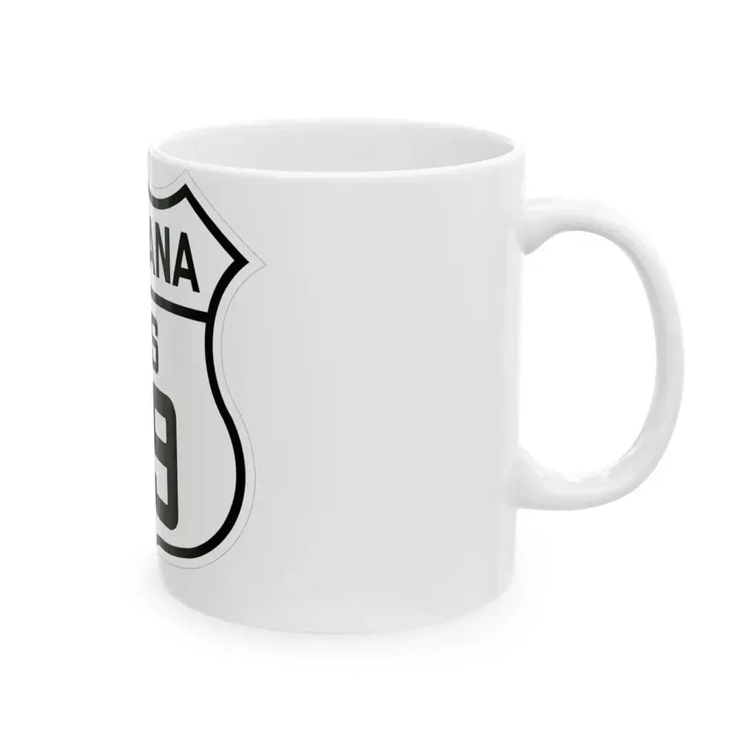 US 89 Montana 1926 (Montana) (Road Sign) White Coffee Mug - Go Mug Yourself