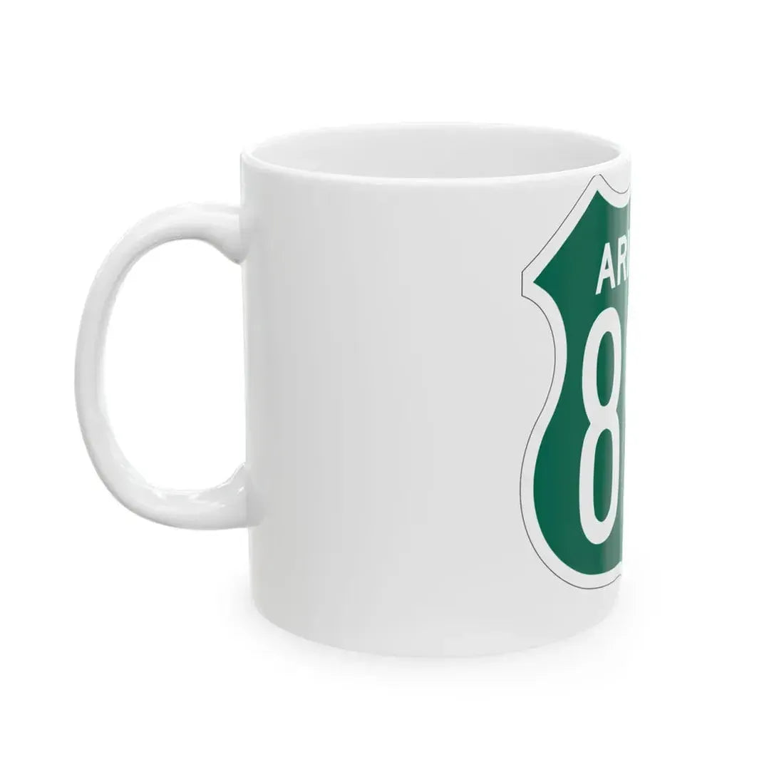 US 89A Arizona 1956 South (Arizona) (Road Sign) White Coffee Mug - Go Mug Yourself