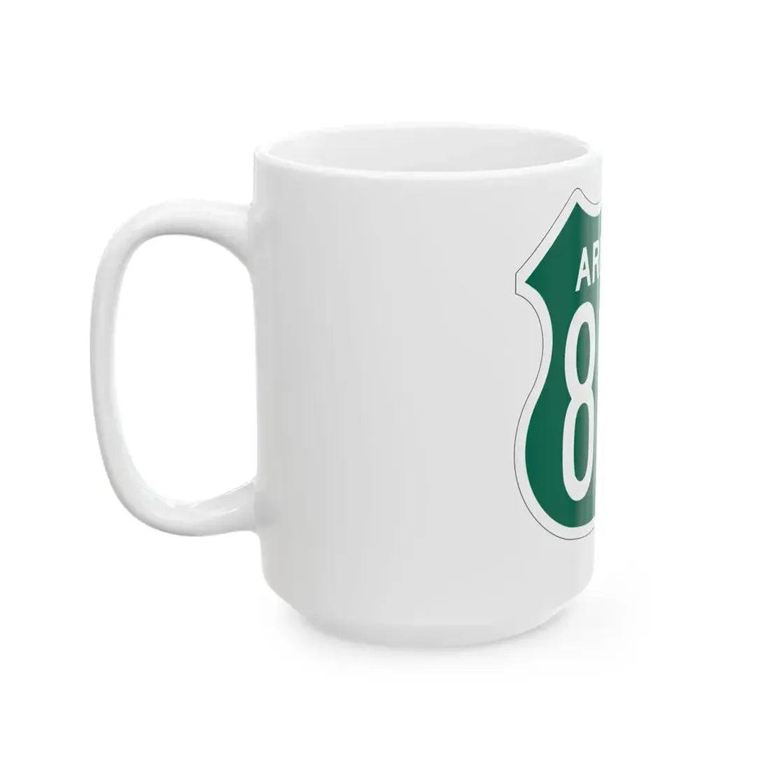 US 89A Arizona 1956 South (Arizona) (Road Sign) White Coffee Mug - Go Mug Yourself