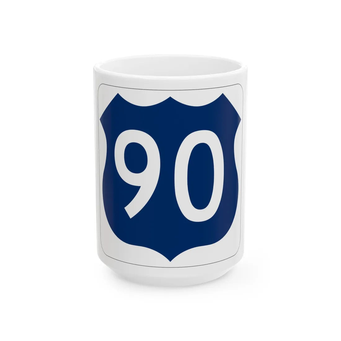 US 90 FL (Florida) (Road Sign) White Coffee Mug 15oz - Go Mug Yourself