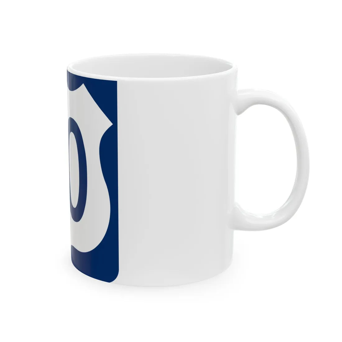 US 90 FL reversed (Florida) (Road Sign) White Coffee Mug - Go Mug Yourself