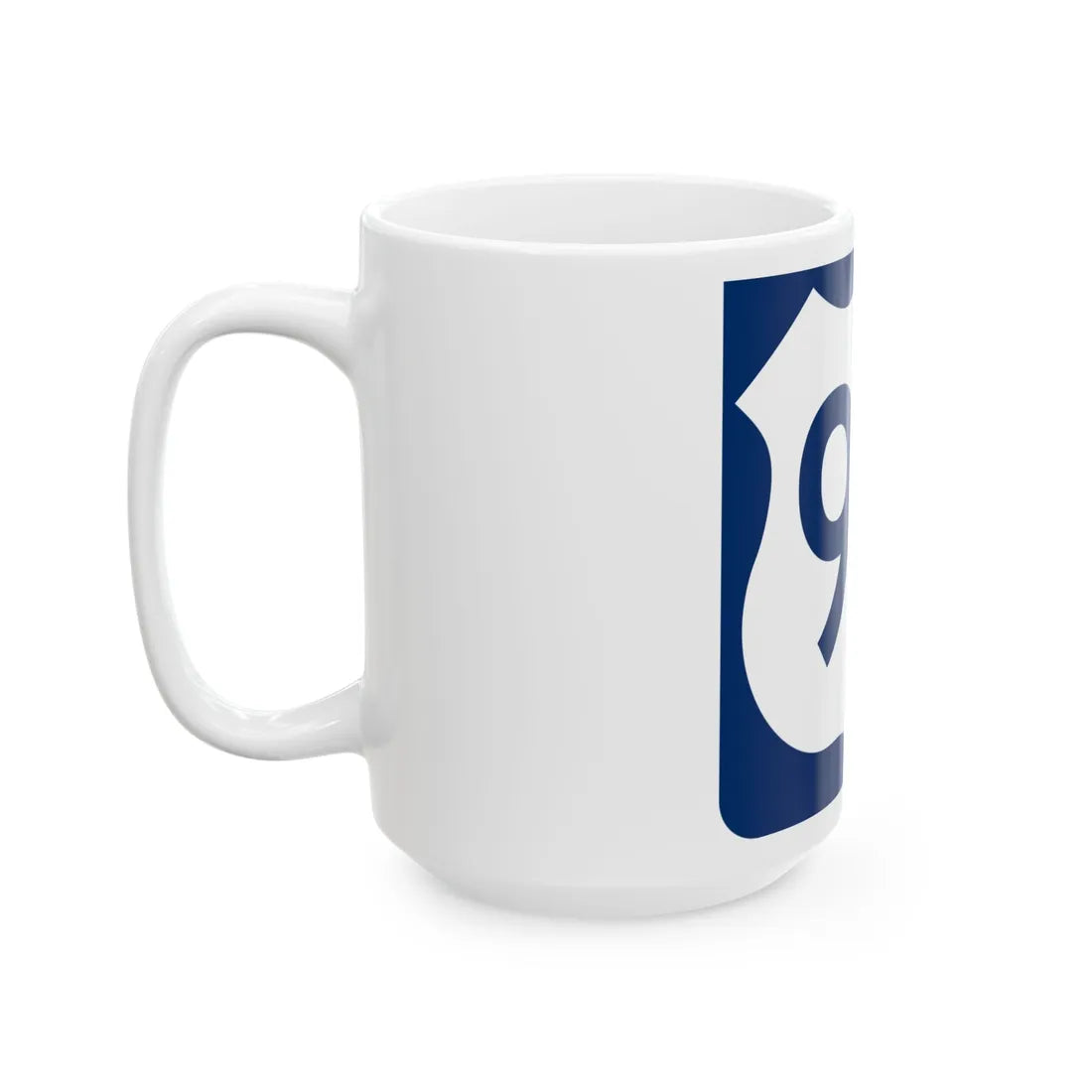 US 90 FL reversed (Florida) (Road Sign) White Coffee Mug - Go Mug Yourself