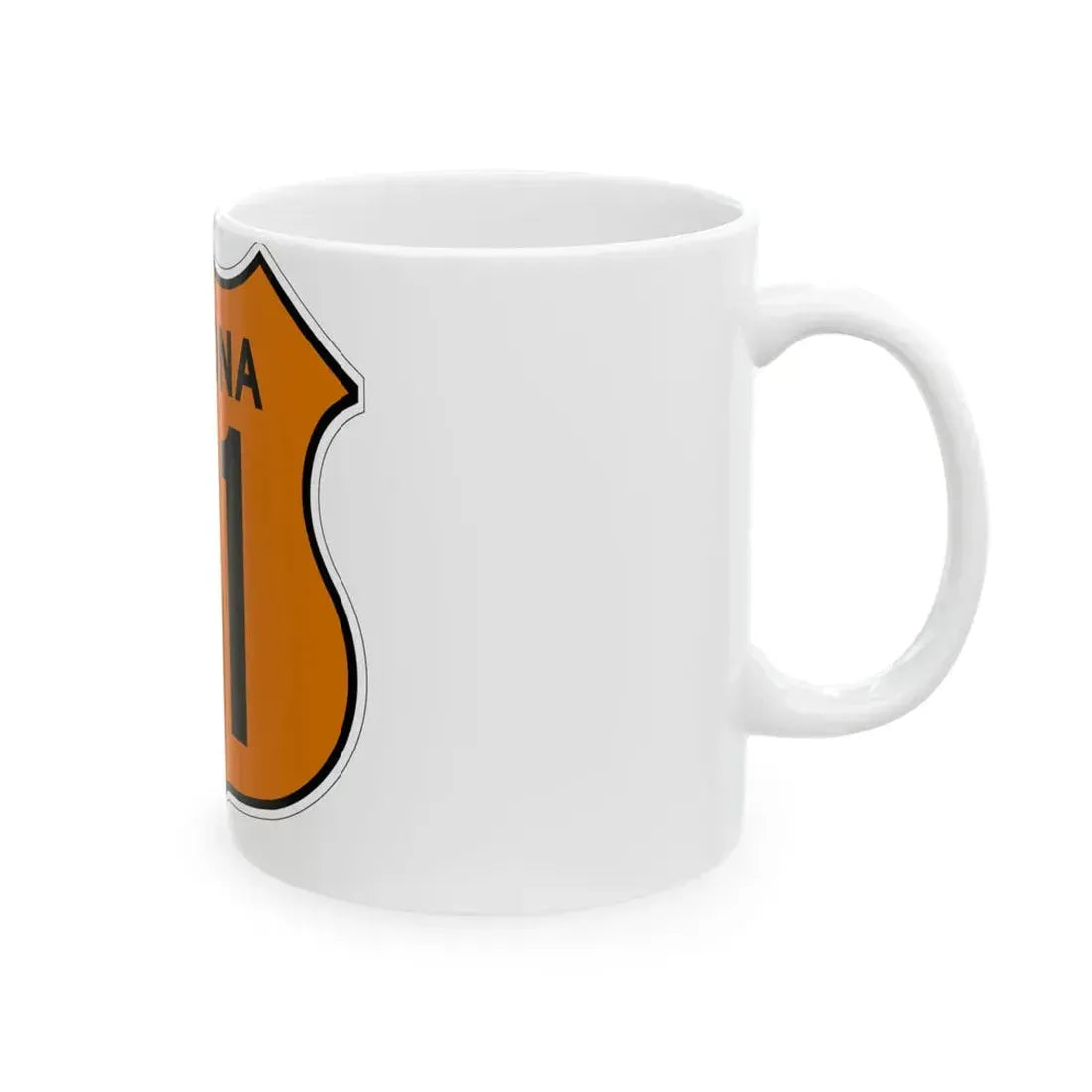 US 91 Arizona 1956 North (Arizona) (Road Sign) White Coffee Mug - Go Mug Yourself