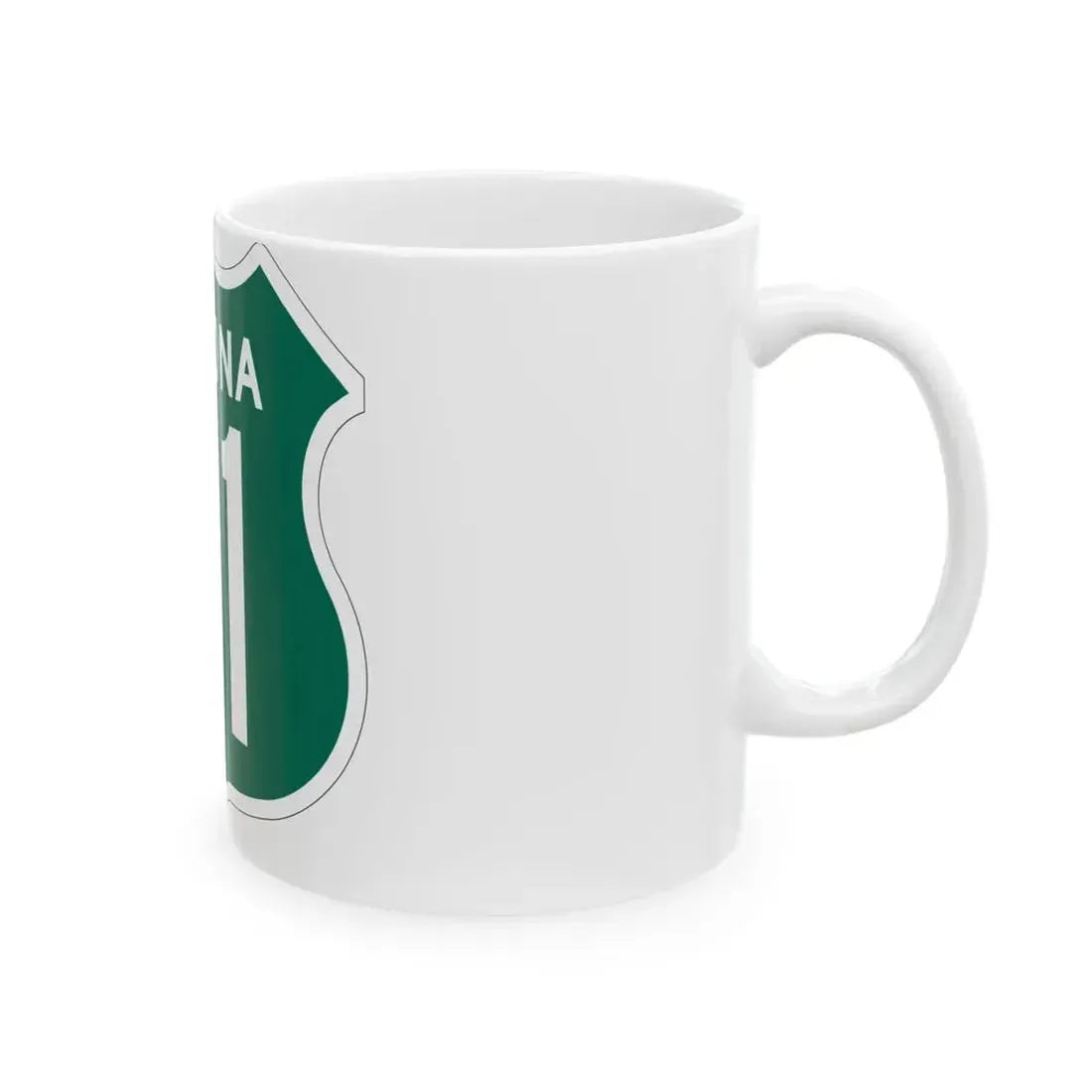 US 91 Arizona 1956 South (Arizona) (Road Sign) White Coffee Mug - Go Mug Yourself