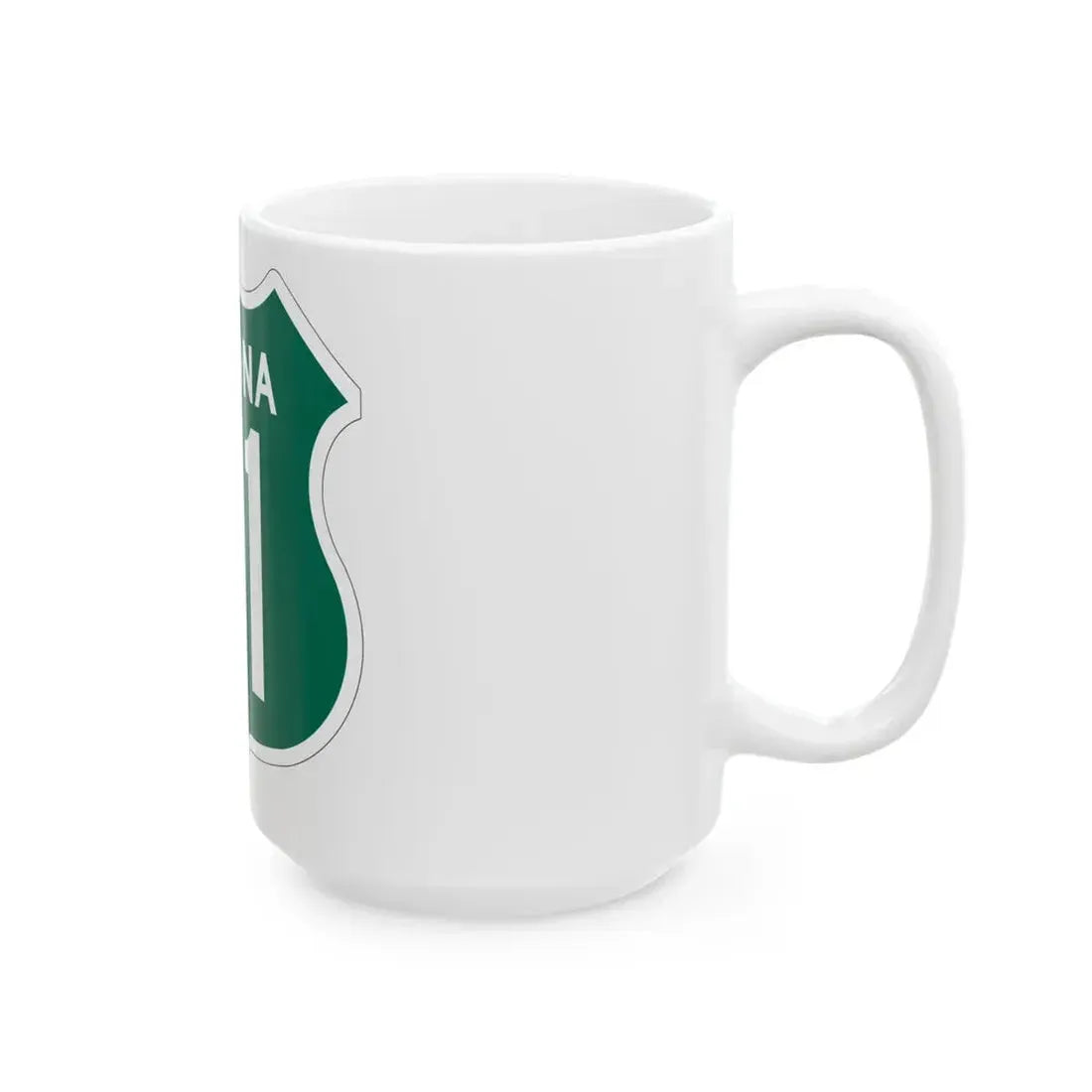 US 91 Arizona 1956 South (Arizona) (Road Sign) White Coffee Mug - Go Mug Yourself