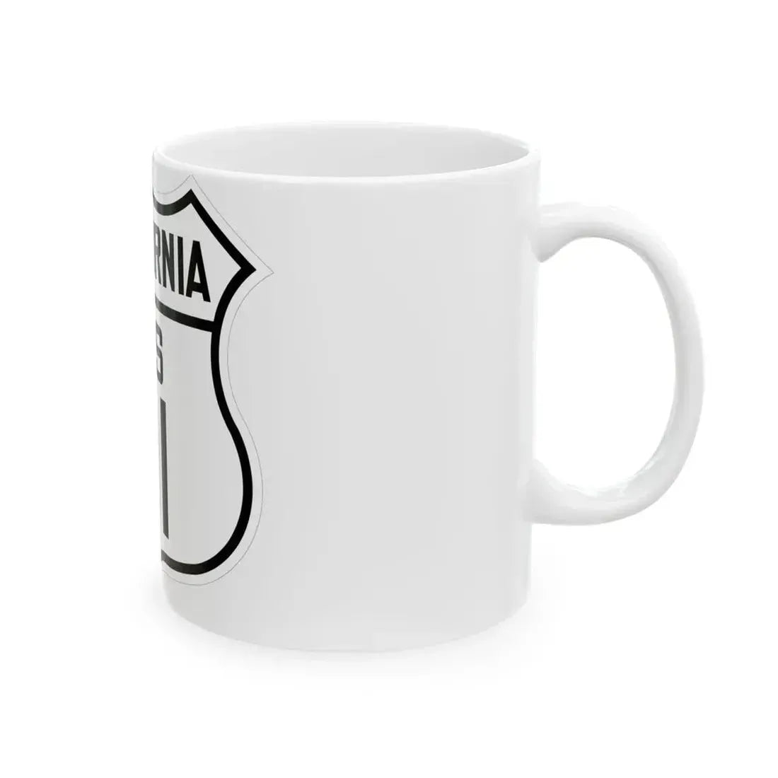 US 91 California 1926 (California) (Road Sign) White Coffee Mug - Go Mug Yourself