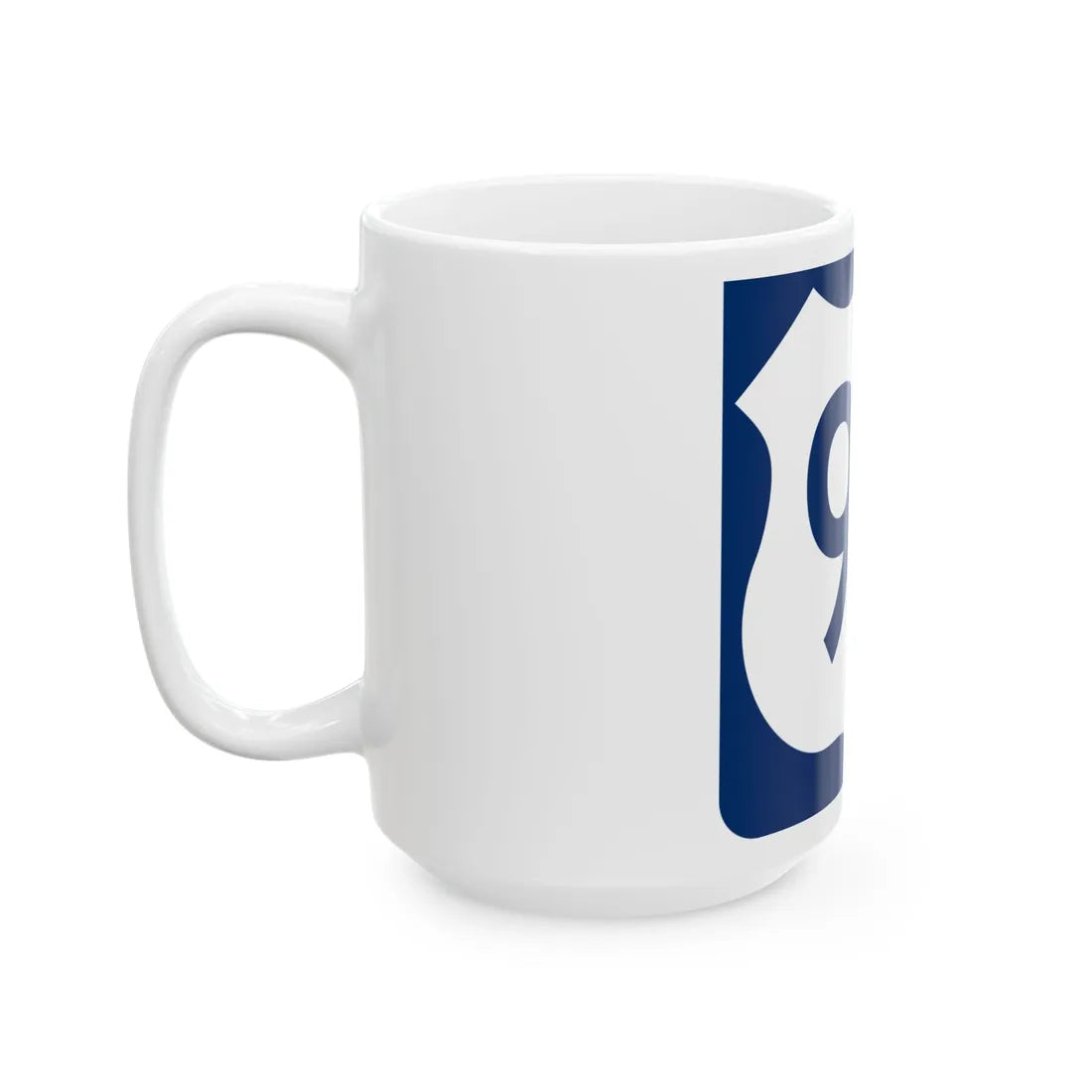 US 92 FL reversed (Florida) (Road Sign) White Coffee Mug - Go Mug Yourself