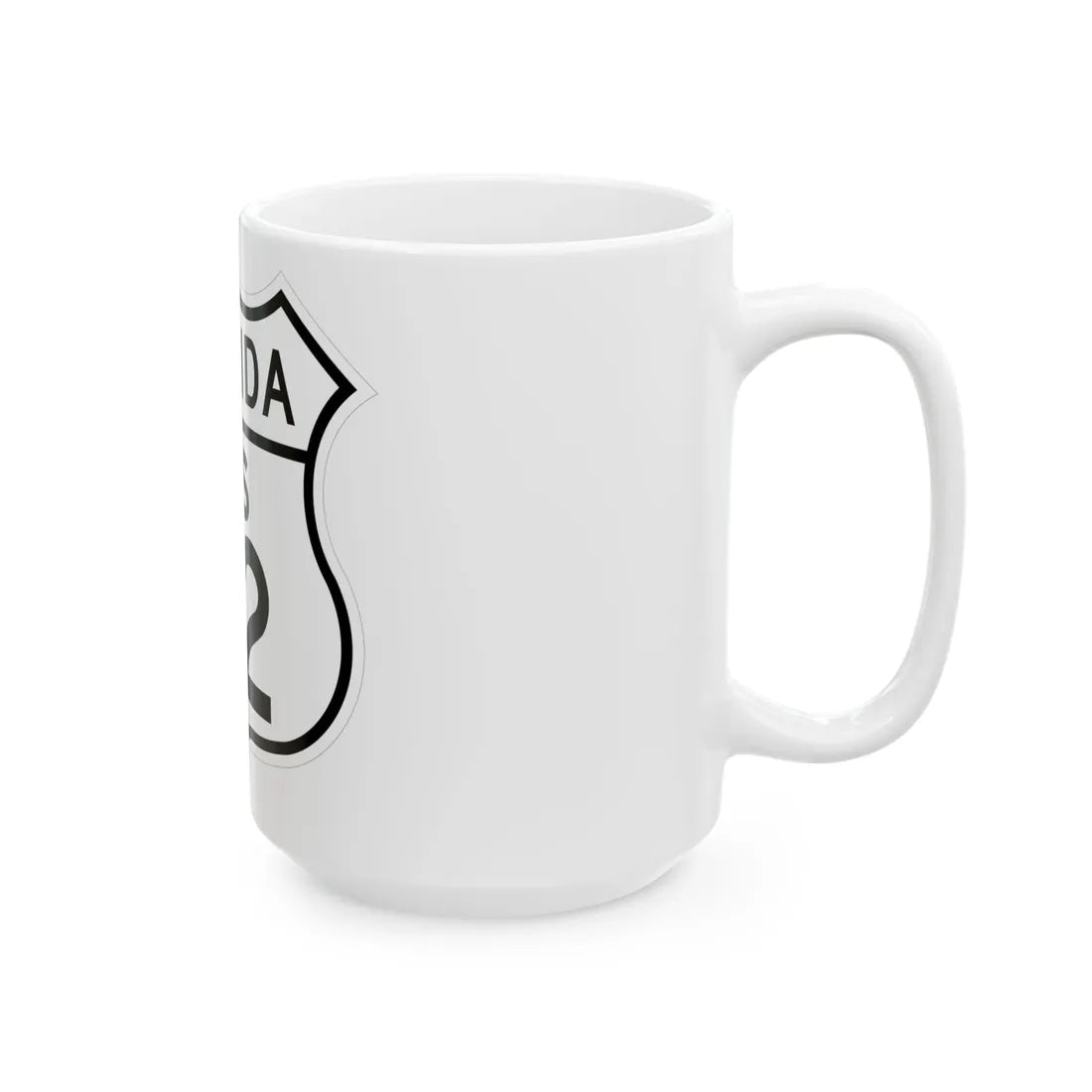 US 92 Florida 1948 (Florida) (Road Sign) White Coffee Mug - Go Mug Yourself