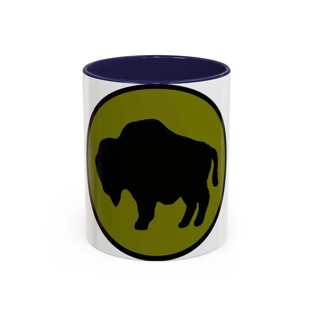 US 92nd Infantry Division (U.S. Army) Accent Coffee Mug 11oz Navy - Go Mug Yourself