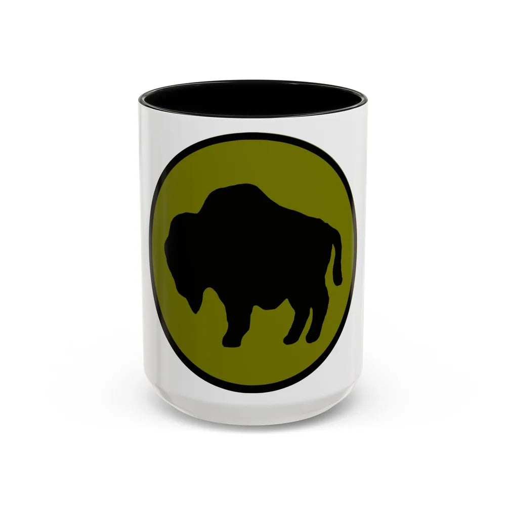 US 92nd Infantry Division (U.S. Army) Accent Coffee Mug 15oz Black - Go Mug Yourself