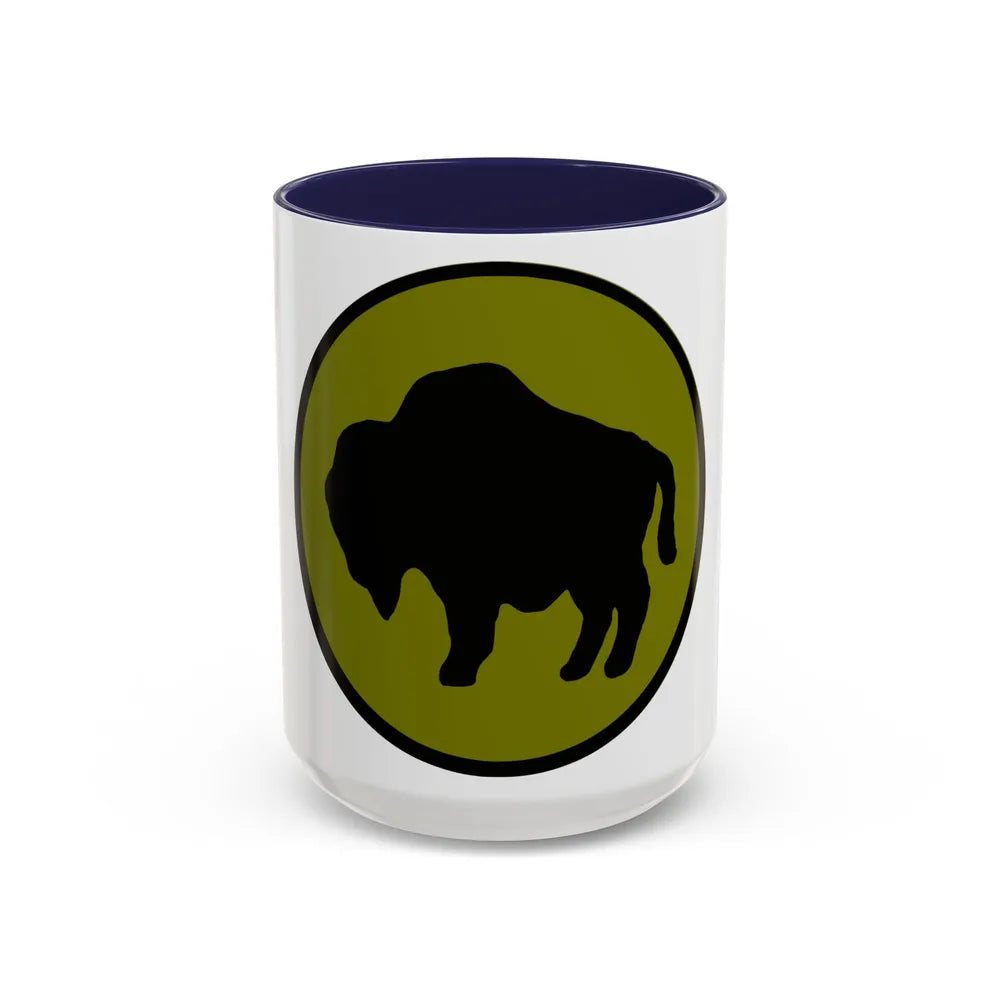 US 92nd Infantry Division (U.S. Army) Accent Coffee Mug 15oz Navy - Go Mug Yourself