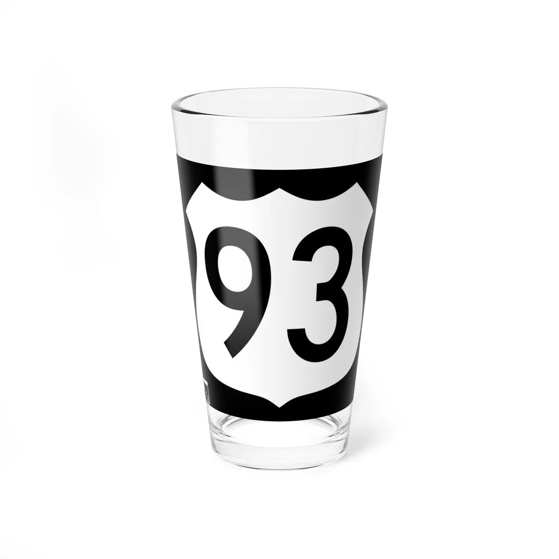 US 93 1963 AZ (Arizona) (Road Sign) Pint Glass 16oz - Go Mug Yourself