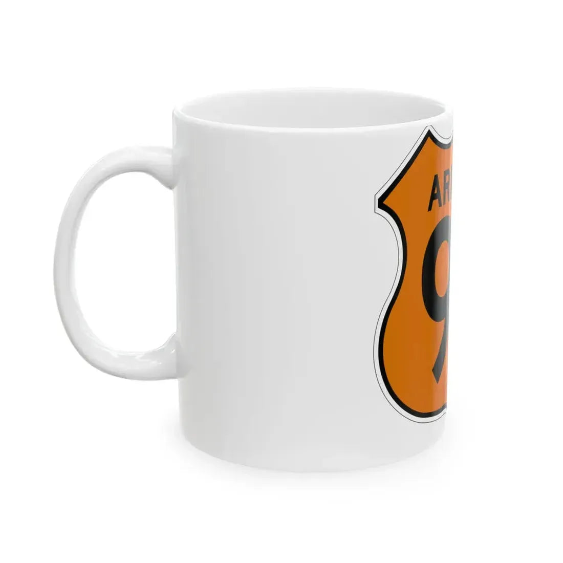 US 93 Arizona 1956 North (Arizona) (Road Sign) White Coffee Mug - Go Mug Yourself