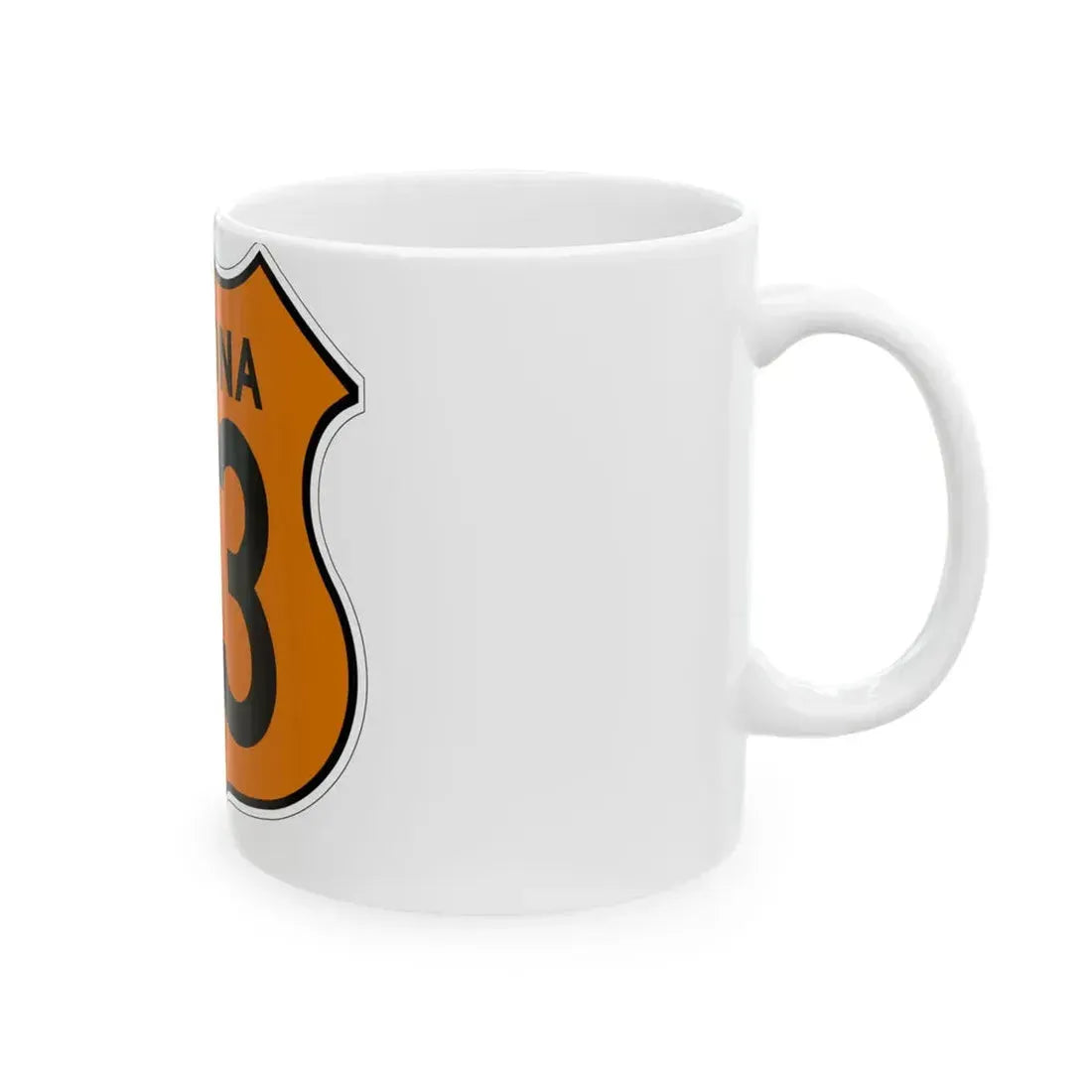 US 93 Arizona 1956 North (Arizona) (Road Sign) White Coffee Mug - Go Mug Yourself