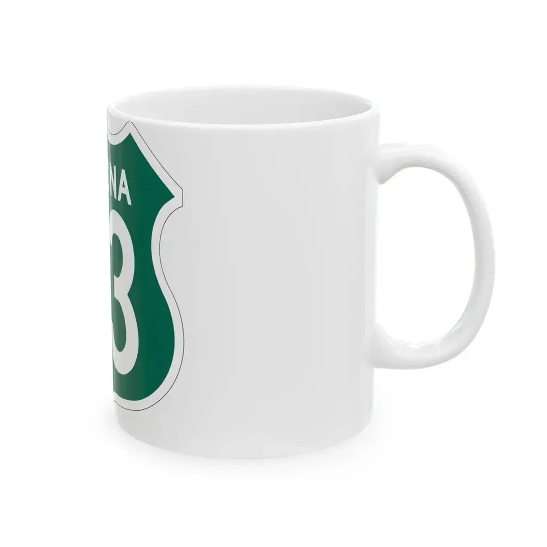 US 93 Arizona 1956 South (Arizona) (Road Sign) White Coffee Mug - Go Mug Yourself